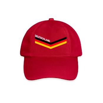 DEUTSCHLAND GERMANY EUROPA DEUTSCHE SPORT FAN - Baseballkappe - klassisch Rot - Vorne