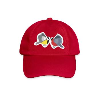 Fighting little birds - Baseball Cap - classic red - Front