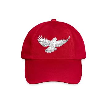 Art de silhouette de l’oiseau de proie en vol - Casquette classique - rouge classique - Devant
