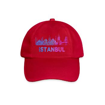 Istanbul Skyline Skizze - Baseballkappe - klassisch Rot - Vorne