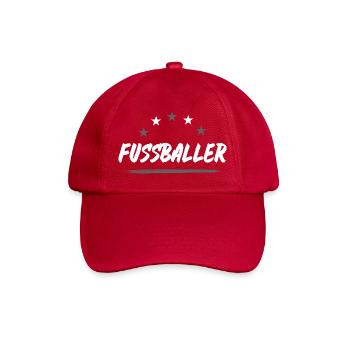 Fussballer Fussball Spieler - Baseballkappe - klassisch Rot - Vorne