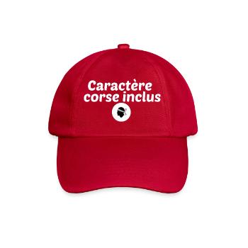 Caractère corse inclus - Casquette classique - rouge classique - Devant
