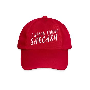 Je parle le sarcasme - Casquette classique - rouge classique - Devant