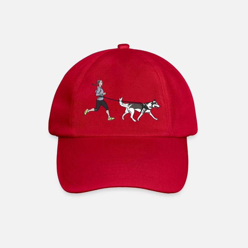 Canicross - Baseballkappe - klassisch Rot