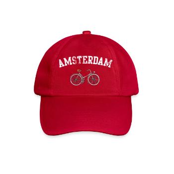 Amsterdam Bicycle Emblem - Baseball Cap - classic red - Front