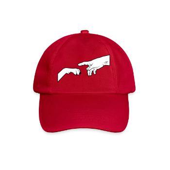 Dog Paw - Give Paw - Baseball Cap - classic red - Front