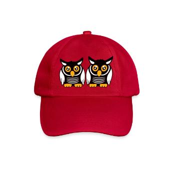 2 Owls Team Bird Friends Two Barn Owls Crew - Baseball Cap - classic red - Front