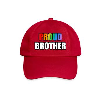 Fier frère LGBT Pride Rainbow - Casquette classique - rouge classique - Devant