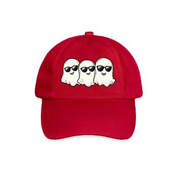 Cute ghosts with sunglasses - Baseball Cap - classic red - Front
