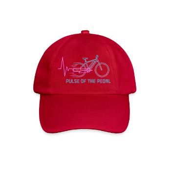 Neon Pulse Bicycle Graphic - Baseball Cap - classic red - Front