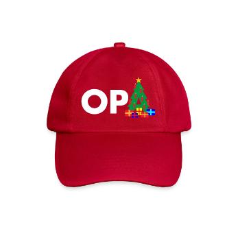 Opa Weihnachtsbaum - Baseballkappe - klassisch Rot - Vorne