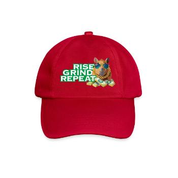S’élever, se battre, répéter - motivation à Capybara Hustle - Casquette classique - rouge classique - Devant