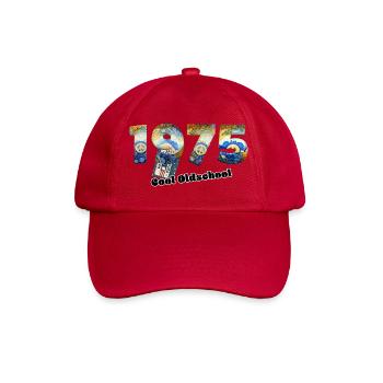 1975 Jahrgang Retro Vintage – Kassette – Cool Olds - Baseballkappe - klassisch Rot - Vorne