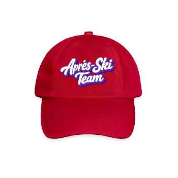 Apres Ski Team - Baseballkappe - klassisch Rot - Vorne