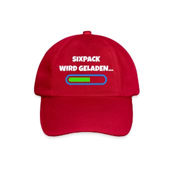Sixpack wird geladen - Fitness Fortschritt - Baseballkappe - klassisch Rot - Vorne