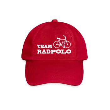 Team Radpolo Fahrradkultur - Baseballkappe - klassisch Rot - Vorne