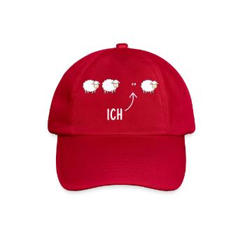  Ich Lustiges Schaf Motiv für Introvertierte - Baseballkappe - klassisch Rot - Vorne