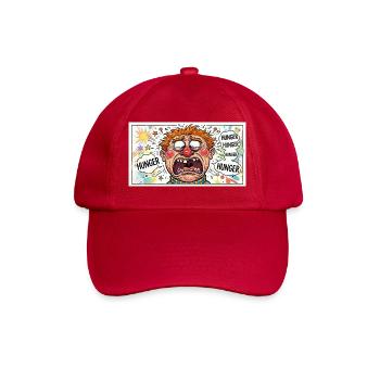 Caricature de la faim : Look explosif de dessin animé - Casquette classique - rouge classique - Devant