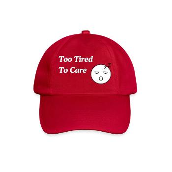 Trop fatigué pour s’en soucier - Casquette classique - rouge classique - Devant