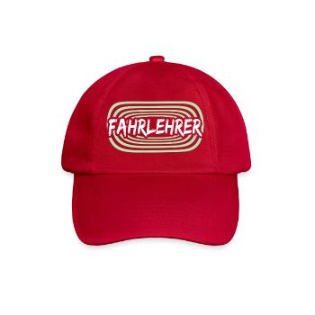 Fahrlehrer als Arbeitskollege - Baseballkappe - klassisch Rot - Vorne