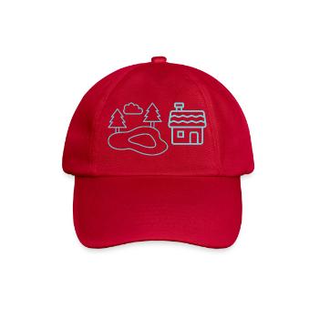 Waldsee-Häuschen Silhouetten - Baseball Cap - classic red - Front