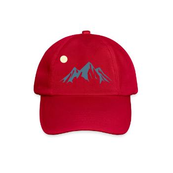 Bergsilhouette Sonnenaufgang - Baseballkappe - klassisch Rot - Vorne