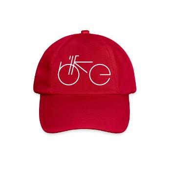 Bike Type white - Baseballkappe - klassisch Rot - Vorne