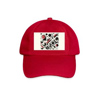 Abstract - Baseball Cap - classic red - Front