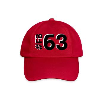 FB63 2025 - Baseballkappe - klassisch Rot - Vorne