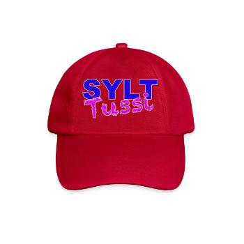 Sylttussi Design by Dekoinsel Sylt - Baseballkappe - klassisch Rot - Vorne