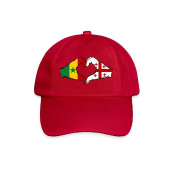 Sénégal Géorgie Drapeau Mains Coeur Forme - Casquette classique - rouge classique - Devant