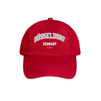 Düsseldorf, Germany, City, Retro College - Baseball Cap - classic red - Front