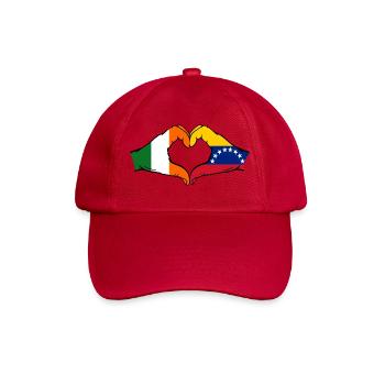 Ireland Venezuela Flag Heart - Baseball Cap - classic red - Front