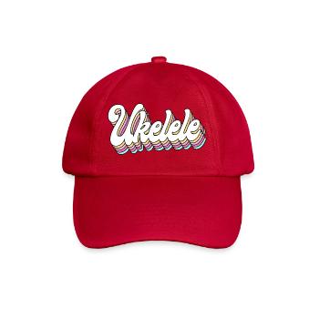 Hawaiian Ukulele Uke Retro Vintage - Baseball Cap - classic red - Front