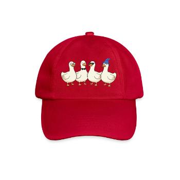 Quakquartett mit Stil - Baseballkappe - klassisch Rot - Vorne