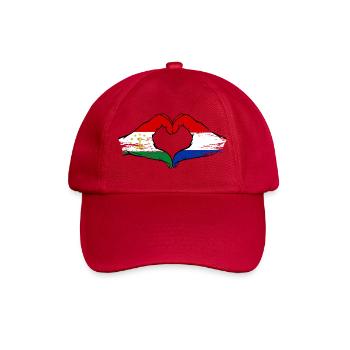 Drapeau du Pays-Bas du Tadjikistan Mains en forme de cœur - Casquette classique - rouge classique - Devant