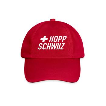 Hopp Schwiiz - Schweiz - Switzerland - Grüezi - Baseball Cap - classic red - Front