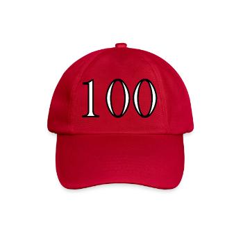 100. 100 ANS. 100e ANNIVERSAIRE. ANNIVERSAIRE 100  - Casquette classique - rouge classique - Devant