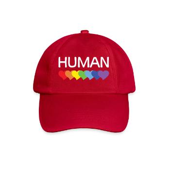 LGBTQ-Pride-Monat – Wir sind alle Menschen - Baseballkappe - klassisch Rot - Vorne