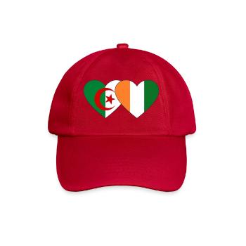 Cœur du drapeau de la Côte d’Ivoire d’Algérie - Casquette classique - rouge classique - Devant