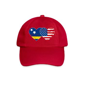 Cœur du drapeau des États-Unis de Curaçao utilisé - Casquette classique - rouge classique - Devant