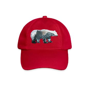 Paysage forestier des montagnes pour la conservation de la nature de l’ours - Casquette classique - rouge classique - Devant