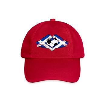 Scotland flag hands heart shape used - Baseball Cap - classic red - Front