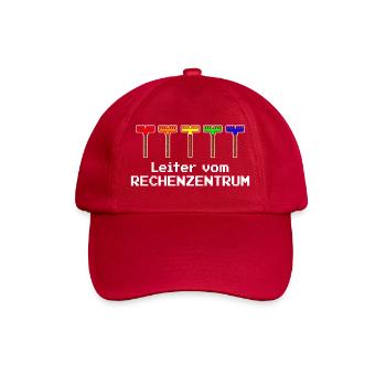 Leiter vom Rechenzentrum Gartenoutfit Gartenarbeit - Baseballkappe - klassisch Rot - Vorne