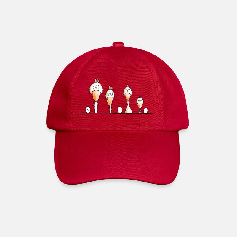 Poulets heureux - Casquette classique - rouge classique