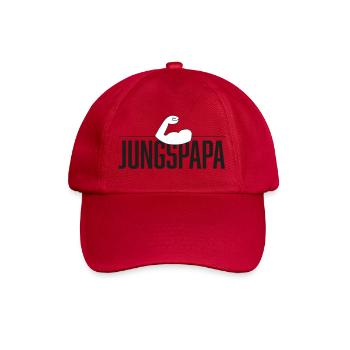 Jungspapa Power - Baseballkappe - klassisch Rot - Vorne