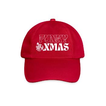 Funky Disco Christmas Ornament Design - Baseball Cap - classic red - Front