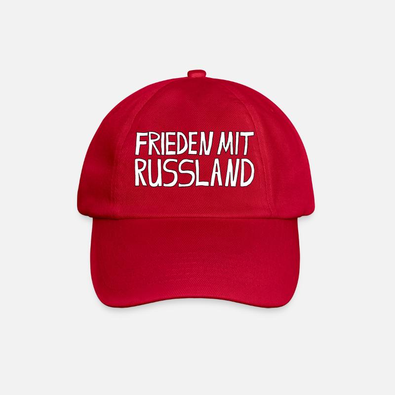 PAIX AVEC LA RUSSIE - Casquette classique - rouge classique