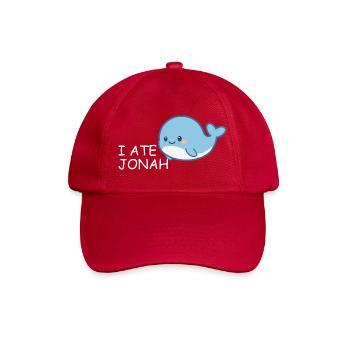 I Ate Jonah – Witziger Bibel Wal für Kinder - Baseballkappe - klassisch Rot - Vorne