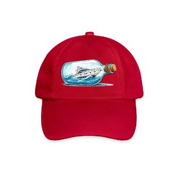 Bottle boat on the high seas - Baseball Cap - classic red - Front